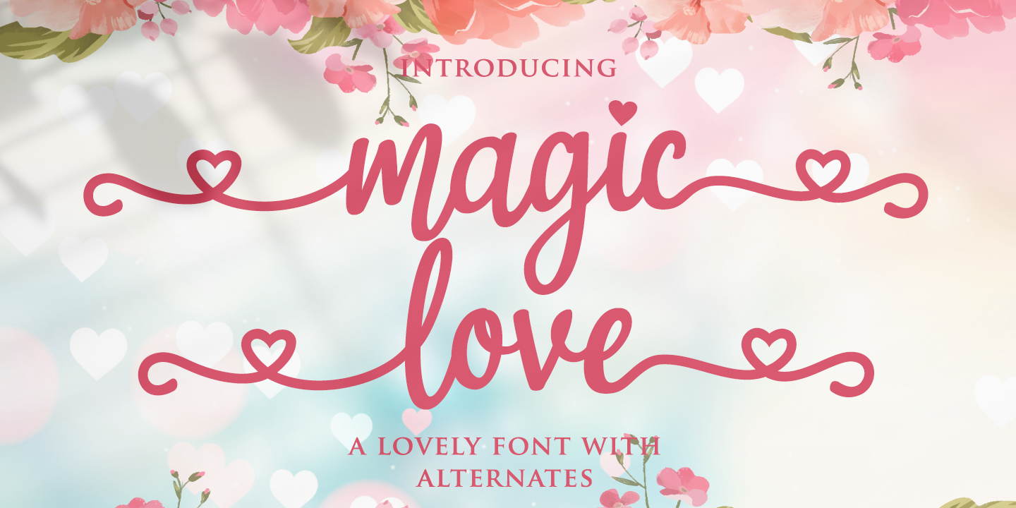 Magic Love Font preview